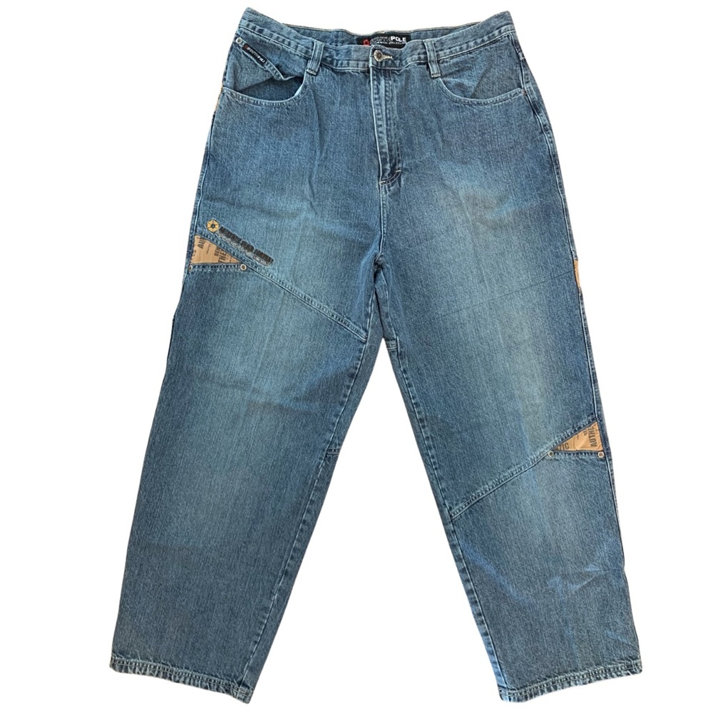 Vintage Y2K Southpole Baggy Jeans Mens 38x30 Blue Denim Relaxed RN82628 Faded